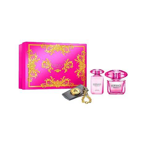 versace bright crystal 3 piece gift set|versace bright crystal with bag.